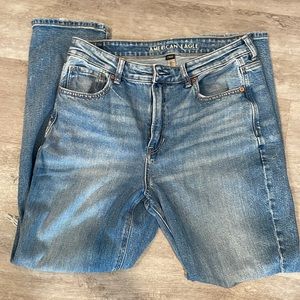 AE Strigid Ripped Mom Jean